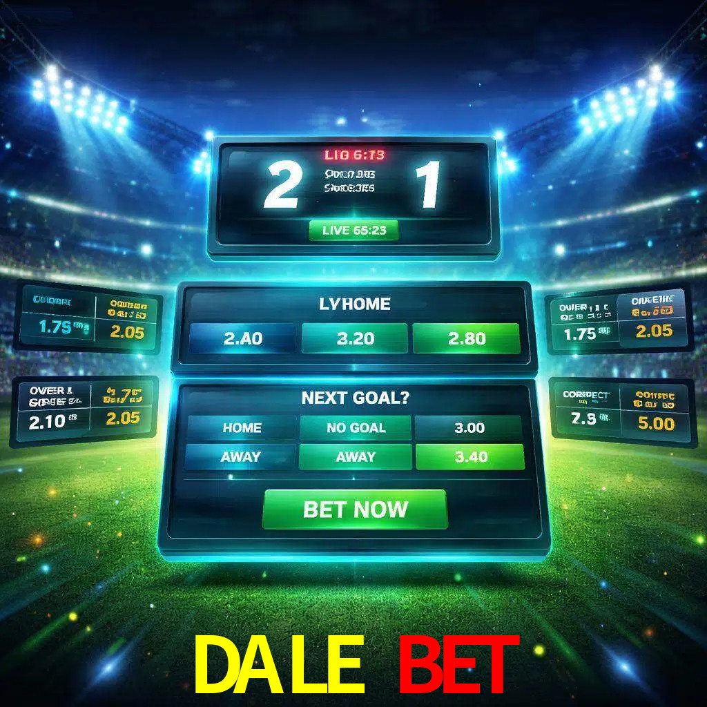Vista de apuestas en vivo DALE BET durante un partido en curso