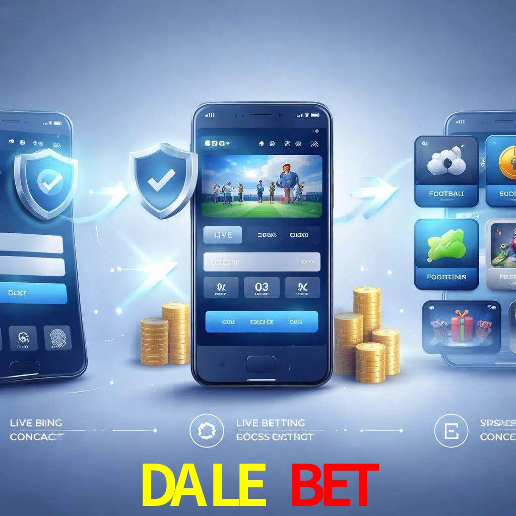 Pasos de acceso a la app DALE BET en pantalla de teléfono móvil